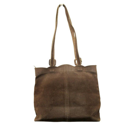 Fendi SAS Fendi 90's 00's Suedeleather Hand Bag Tote Shoulder Zucca Leather Old