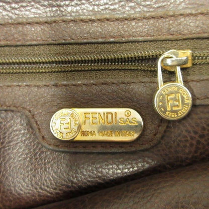 Fendi SAS Fendi 90's 00's Suedeleather Hand Bag Tote Shoulder Zucca Leather Old