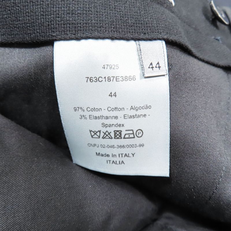 17aw Dior Homme Dior Homme Zip Pocket Stretch Slacks Pants Slim Straight