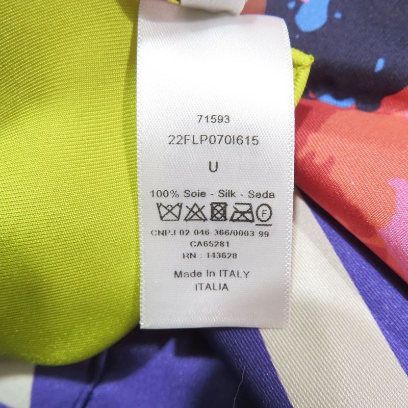Unused 22ss Christian DIOR D-flower Pop Scarf Large Size Floral Pattern