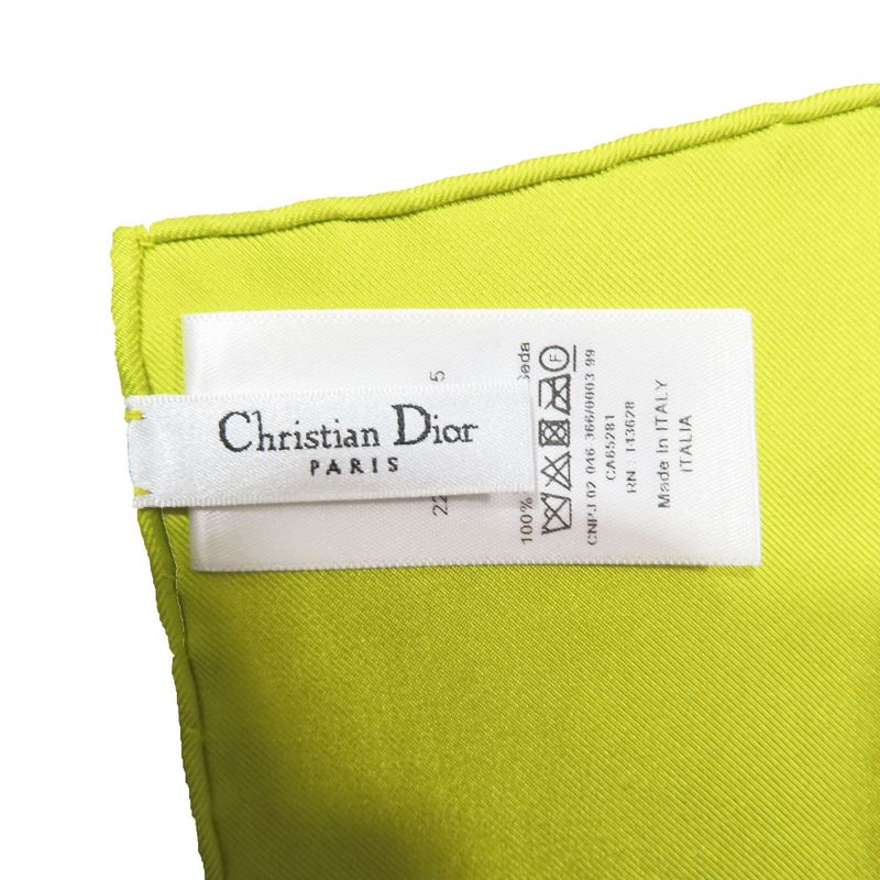 Unused 22ss Christian DIOR D-flower Pop Scarf Large Size Floral Pattern
