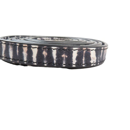 Unused Christian DIOR Leather Gold Hardware Logo Buckle Animal Pattern Narrow