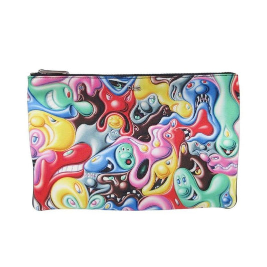 Unused 21aw Christian Dior X Kenny Scharf Pop Art Graphic Clutch Bag Second Bag