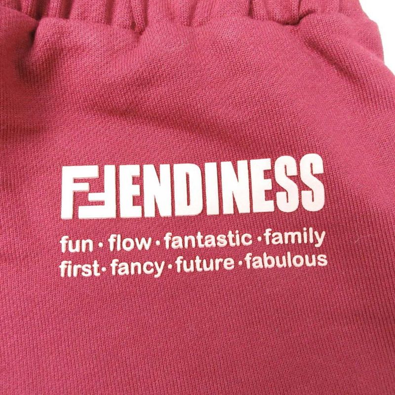 Unused 22ss Fendi Kids Fendi Kids Sweatshirt Jogger Pants Lined Jersey Logo 4a