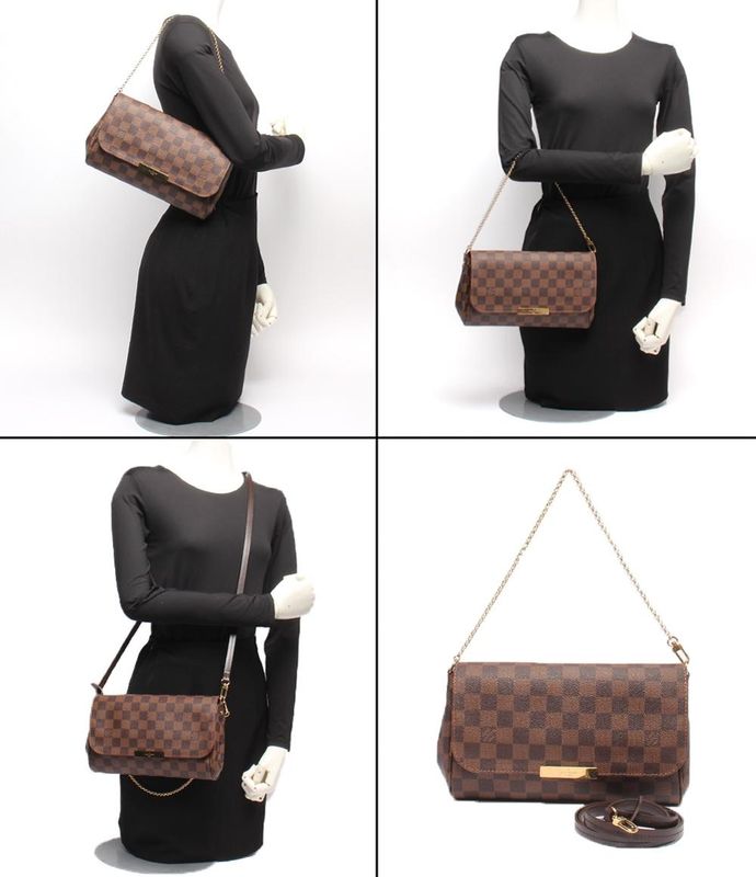 Louis Vuitton 2way Shoulder Bag Handbag Shoulder Crossbody Damier Favorite MM