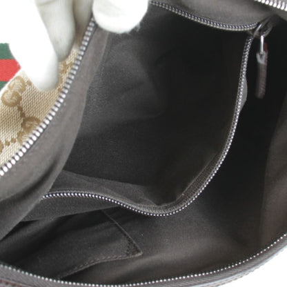 Used" Gucci Sherry Line 181092 1669 Shoulder Bag GG Canvas Brown