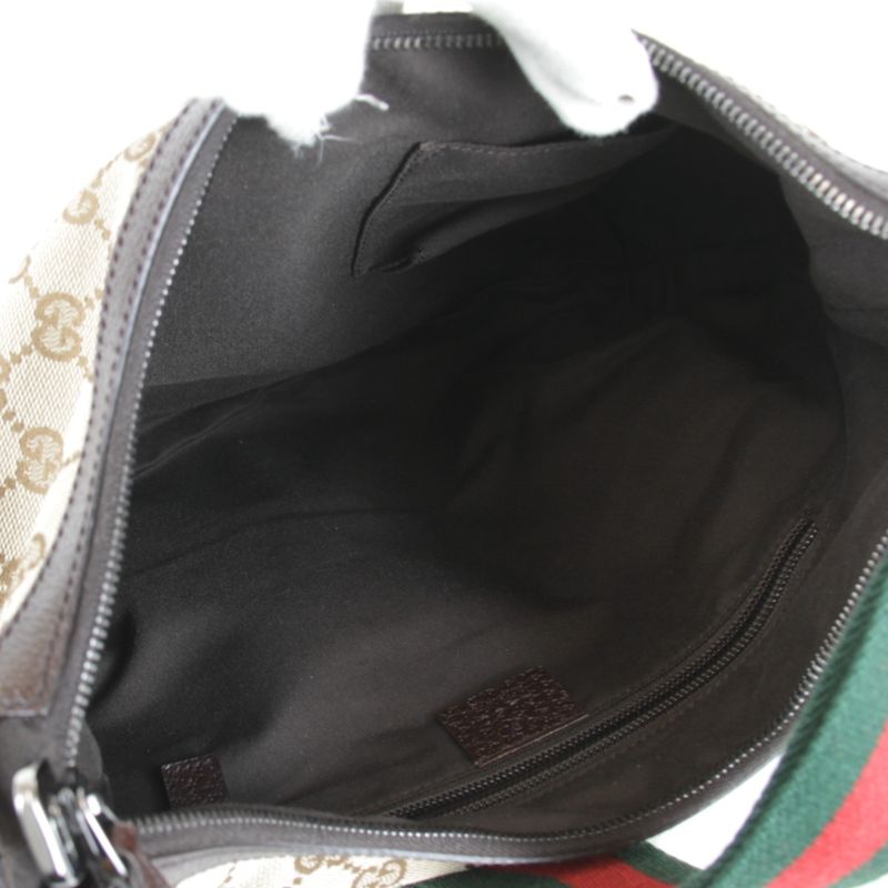 Used" Gucci Sherry Line 181092 1669 Shoulder Bag GG Canvas Brown