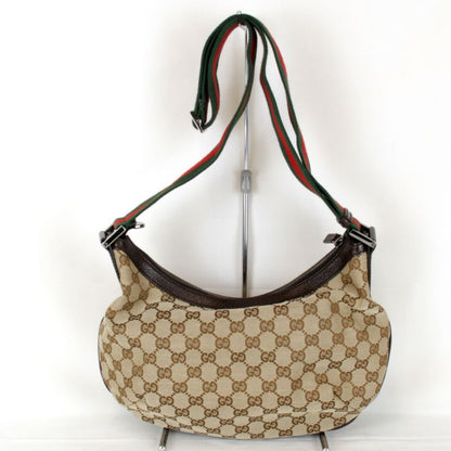 Used" Gucci Sherry Line 181092 1669 Shoulder Bag GG Canvas Brown