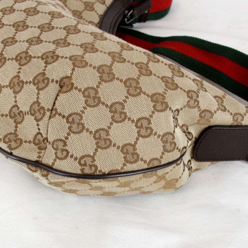 Used" Gucci Sherry Line 181092 1669 Shoulder Bag GG Canvas Brown