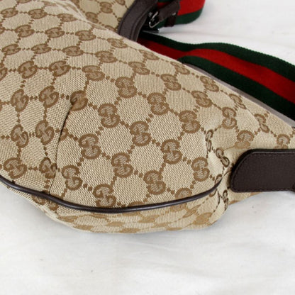 Used" Gucci Sherry Line 181092 1669 Shoulder Bag GG Canvas Brown