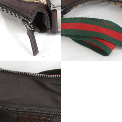 Used" Gucci Sherry Line 181092 1669 Shoulder Bag GG Canvas Brown