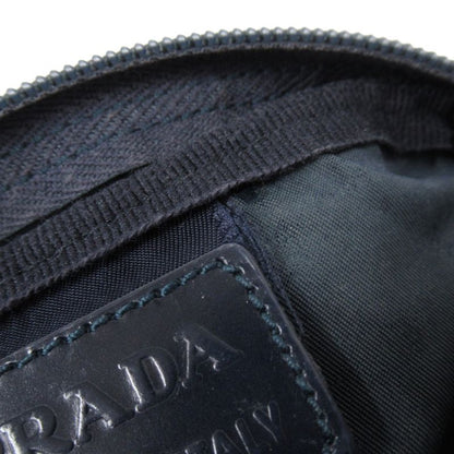 Prada Nylon Pouch Small Bag Triangle Logo Triangle Logo Plate Navy Men's