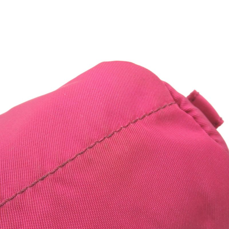 Prada Nylon Pouch Small Bag Triangle Logo Triangle Logo Plate Pink Men's