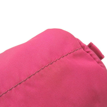 Prada Nylon Pouch Small Bag Triangle Logo Triangle Logo Plate Pink Men's