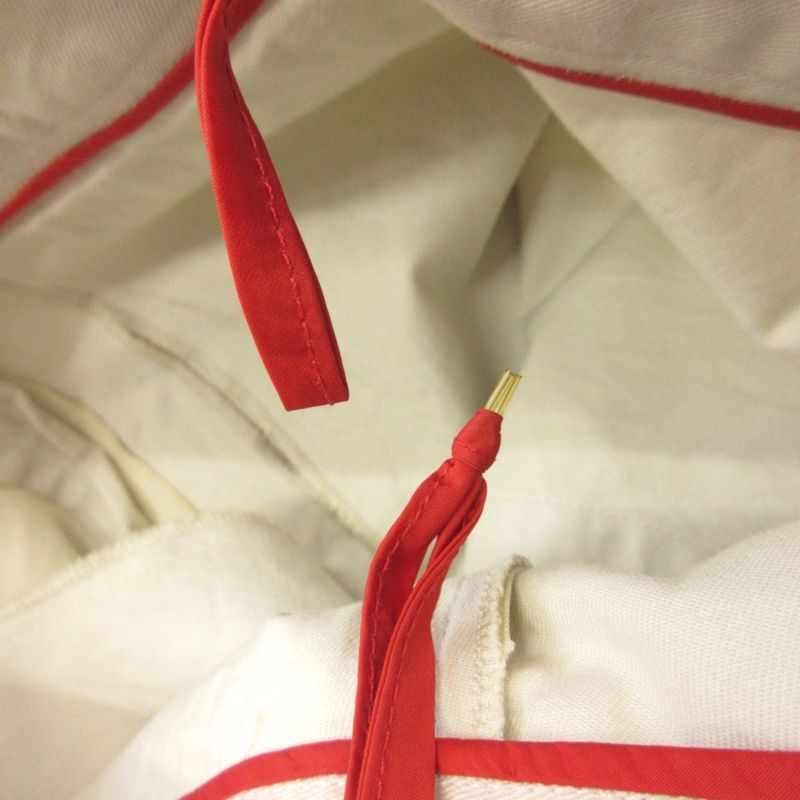 Prada Sport 90's 00's Rubber Logo Pants Slacks Old Vintage 40 White Women Used