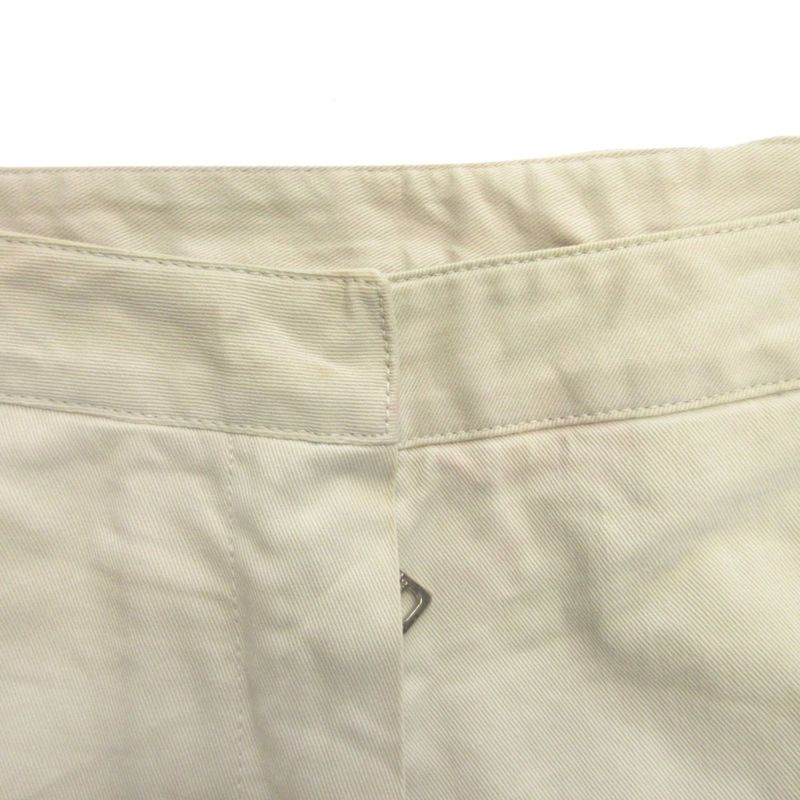 Prada Sport 90's 00's Rubber Logo Pants Slacks Old Vintage 40 White Women Used