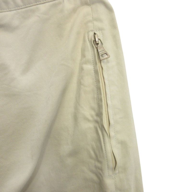 Prada Sport 90's 00's Rubber Logo Pants Slacks Old Vintage 40 White Women Used