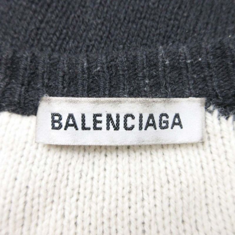 Good Quality 19AW Balenciaga Logo Allover Pattern Jacquard Sweater Knit