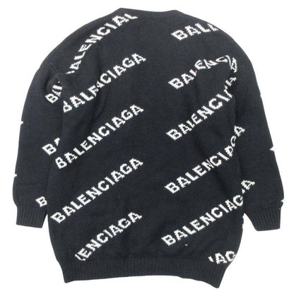 Good Quality 19AW Balenciaga Logo Allover Pattern Jacquard Sweater Knit