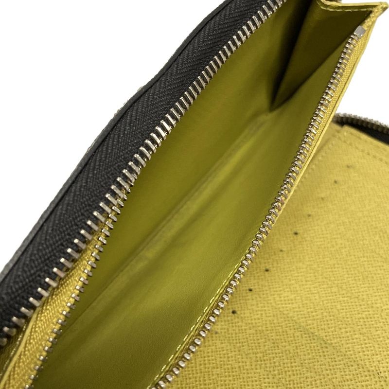 Louis Vuitton Long Wallet Damier Graphite Stamped Zippy Wallet Vertical N64606