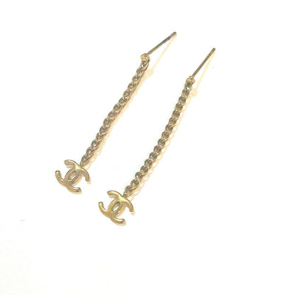 Chanel Gold Chain Earrings : X3189