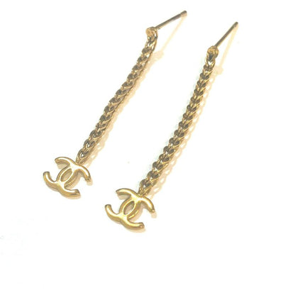 Chanel Gold Chain Earrings : X3189