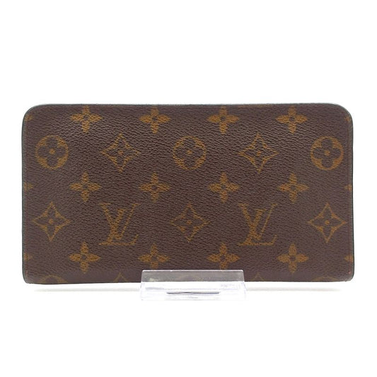 Louis Vuitton Monogram Porte Monet Zip Long Wallet M61727 Leather