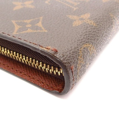 Louis Vuitton Monogram Porte Monet Zip Long Wallet M61727 Leather