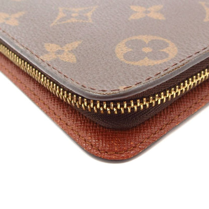 Louis Vuitton Monogram Porte Monet Zip Long Wallet M61727 Leather