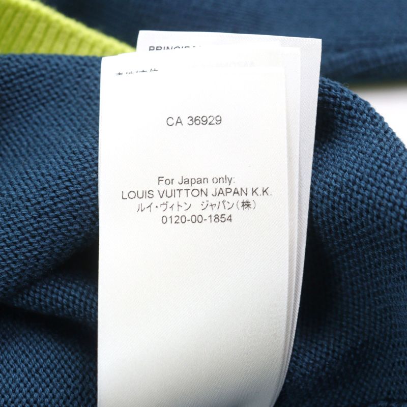 Louis Vuitton 22AW Hnn02w 100% Wool LV Logo Embroidery Bi-color High Gauge