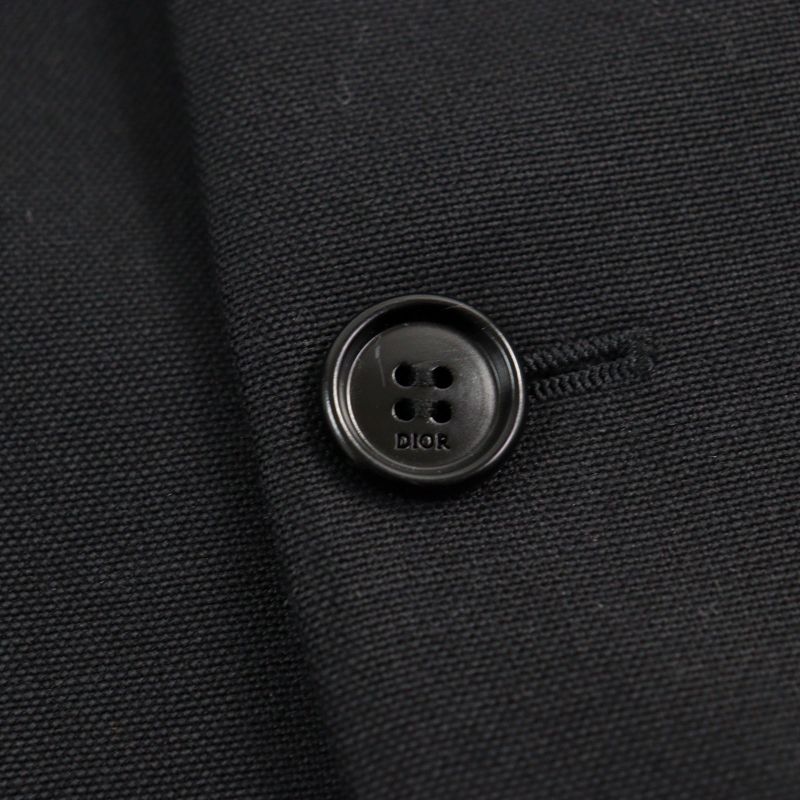 DIOR Homme 933c210a4441 Mohair Blend Front Two Tone Bicolor Single Tailored