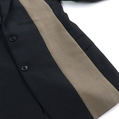 DIOR Homme 933c210a4441 Mohair Blend Front Two Tone Bicolor Single Tailored