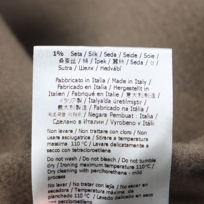  Fendi 2022 Ff0667 AL57 Wool Silk Zucca Pattern Oversized Reversible Trench