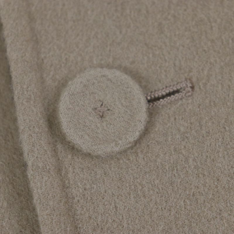  Fendi 2022 Ff0667 AL57 Wool Silk Zucca Pattern Oversized Reversible Trench