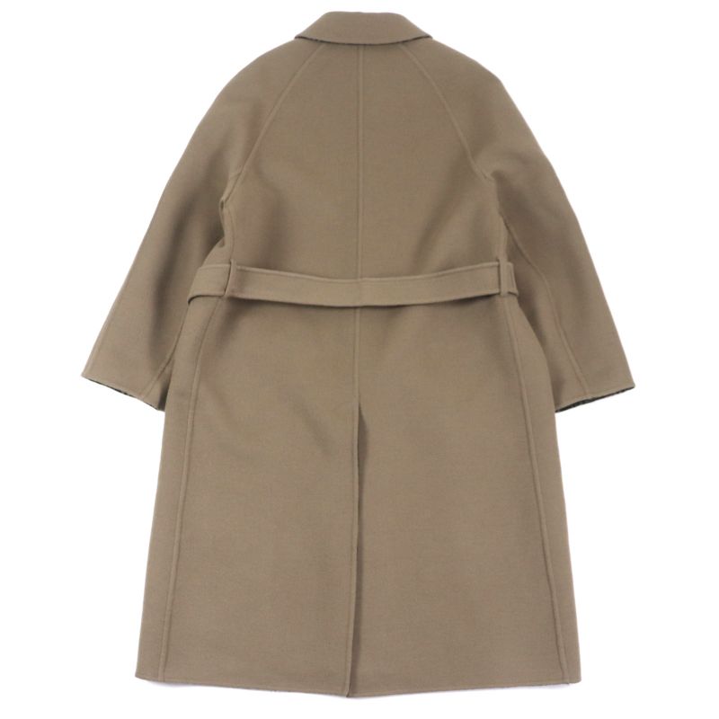  Fendi 2022 Ff0667 AL57 Wool Silk Zucca Pattern Oversized Reversible Trench