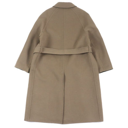  Fendi 2022 Ff0667 AL57 Wool Silk Zucca Pattern Oversized Reversible Trench