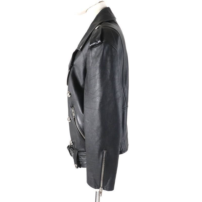 Celine 2eg91599e Loose Biker Jacket Loose Biker Jacket Triomphe Logo Button