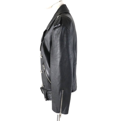 Celine 2eg91599e Loose Biker Jacket Loose Biker Jacket Triomphe Logo Button