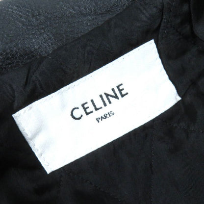 Celine 2eg91599e Loose Biker Jacket Loose Biker Jacket Triomphe Logo Button