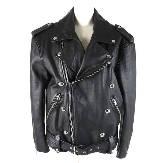 Celine 2eg91599e Loose Biker Jacket Loose Biker Jacket Triomphe Logo Button