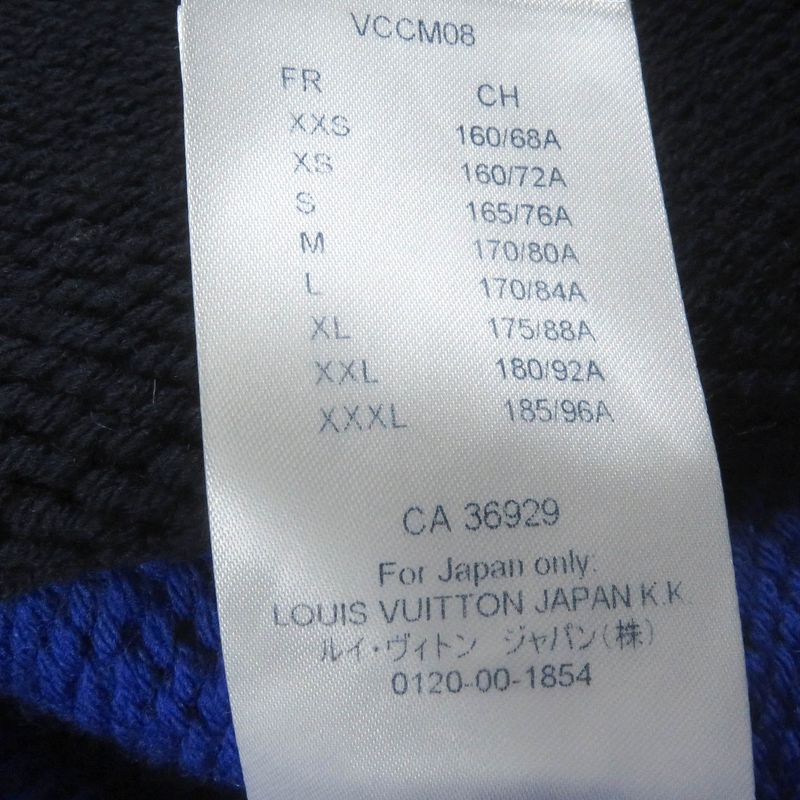 Louis Vuitton 20AW 100% Wool Virgil Abloh LV Logo Intarsia Button Knit Jacket