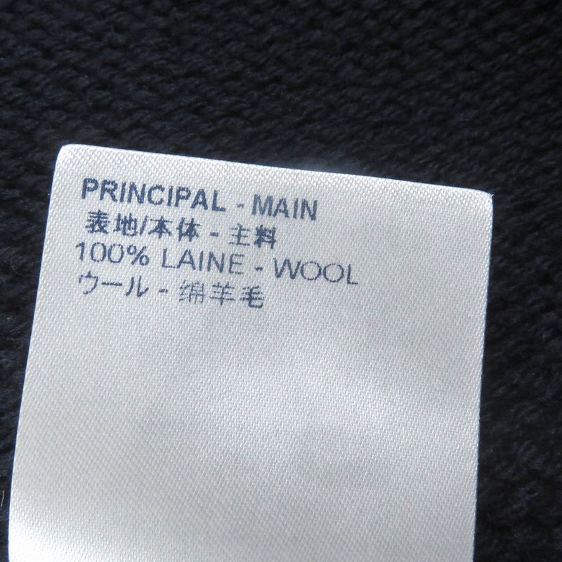 Louis Vuitton 20AW 100% Wool Virgil Abloh LV Logo Intarsia Button Knit Jacket