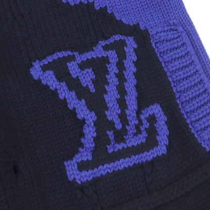 Louis Vuitton 20AW 100% Wool Virgil Abloh LV Logo Intarsia Button Knit Jacket