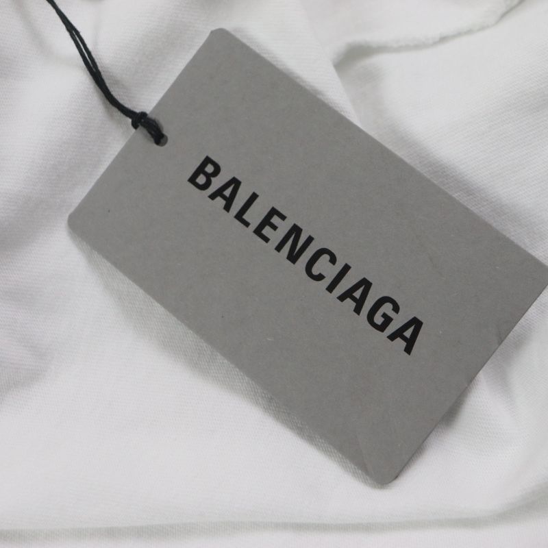 Balenciaga 22SS 681029 Graphic Logo Layered Design Oversized Pullover Hoodie