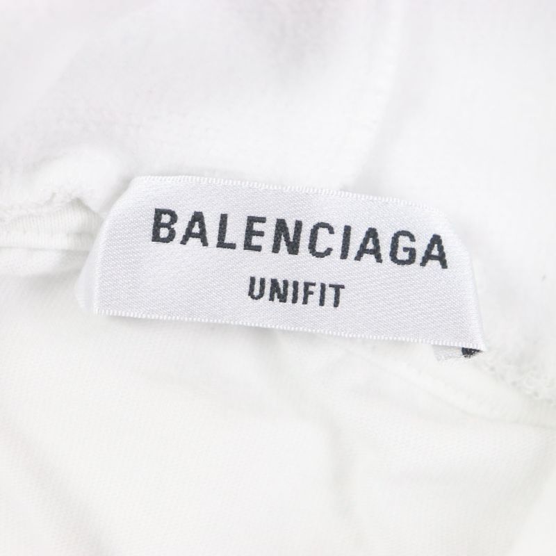 Balenciaga 22SS 681029 Graphic Logo Layered Design Oversized Pullover Hoodie