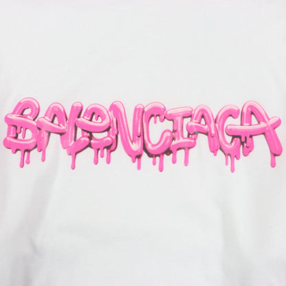 Balenciaga 22SS 681029 Graphic Logo Layered Design Oversized Pullover Hoodie