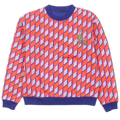  Louis Vuitton 22AW Diamond Damier Crewneck Sweatshirt Knit Multi L Made In