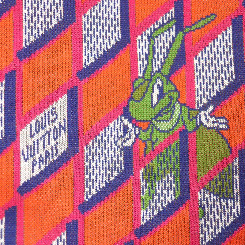  Louis Vuitton 22AW Diamond Damier Crewneck Sweatshirt Knit Multi L Made In