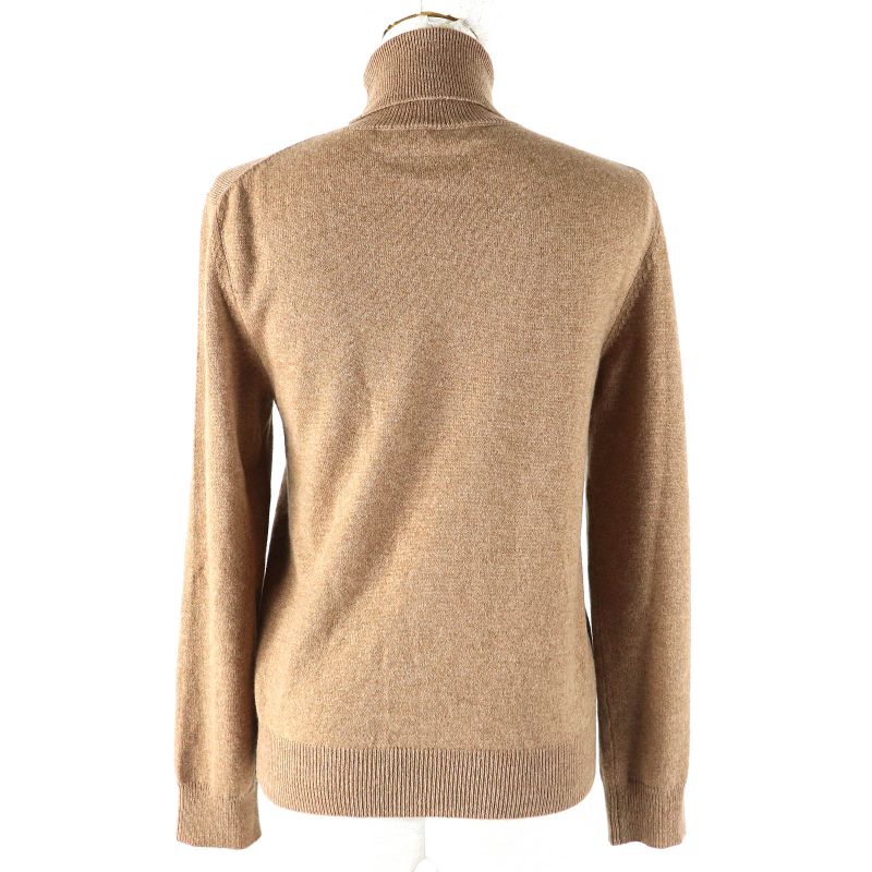 Celine 2ae27317t 100% Cashmere Triomphe Embroidered Turtleneck Long Sleeve Knit
