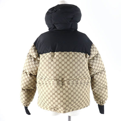 Gucci 761698 GG Canvas Bomber Jacket Current 2WAY Down Jacket Beige 36 With